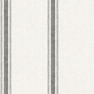 product image of Linette Black Fabric Stripe Wallpaper from the Delphine Collection by Brewster 598