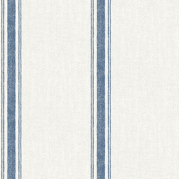 media image for Linette Navy Fabric Stripe Wallpaper from the Delphine Collection by Brewster 22