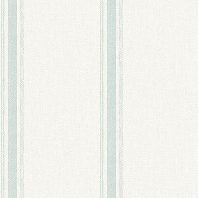 product image of Linette Seafoam Fabric Stripe Wallpaper from the Delphine Collection by Brewster 561