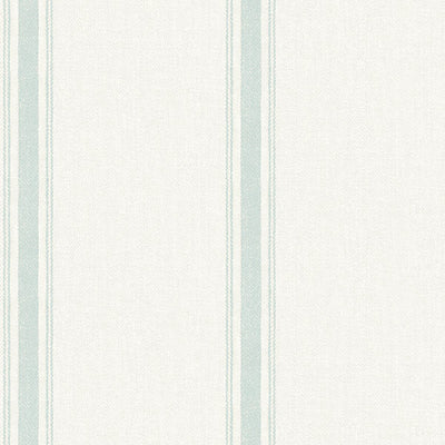 product image of Linette Seafoam Fabric Stripe Wallpaper from the Delphine Collection by Brewster 561