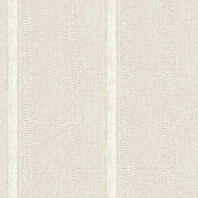 product image of Linette Beige Fabric Stripe Wallpaper from the Delphine Collection by Brewster 53