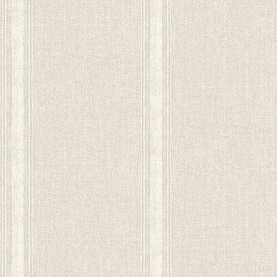product image of Linette Beige Fabric Stripe Wallpaper from the Delphine Collection by Brewster 53