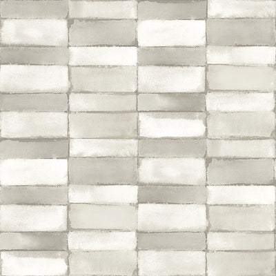 product image for Braden Silver Tile Wallpaper from Georgia Collection by Brewster 51