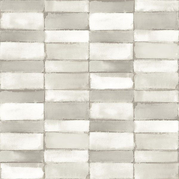 media image for Braden Silver Tile Wallpaper from Georgia Collection by Brewster 270
