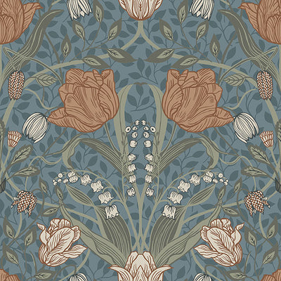 product image for Fillippa Blue Tulip Wallpaper 17