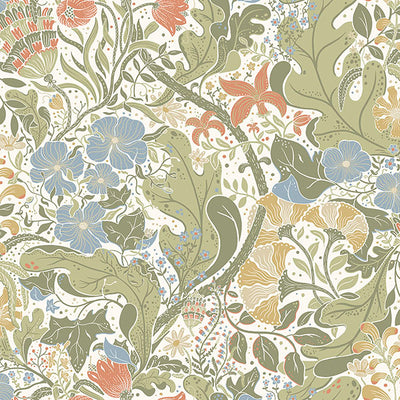 product image for Elise Cream Nouveau Gardens Wallpaper 10