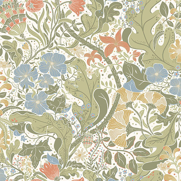 media image for Elise Cream Nouveau Gardens Wallpaper 221