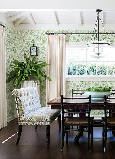 product image for Helaine Green Pagoda Wallpaper from the Happy Collection by Brewster 51