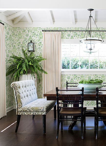 media image for Helaine Green Pagoda Wallpaper from the Happy Collection by Brewster 213