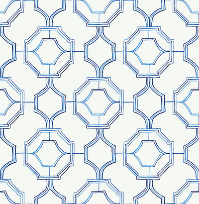product image for Gallina Blue Trellis Wallpaper from the Happy Collection by Brewster 35