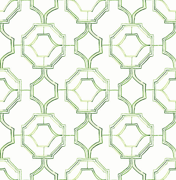 media image for sample gallina green trellis wallpaper from the happy collection by brewster 1 276
