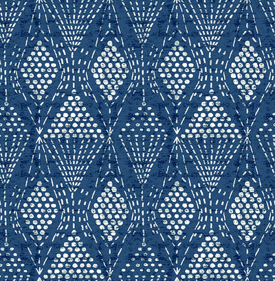 product image for Grady Blue Dotted Geometric Wallpaper from the Happy Collection by Brewster 18