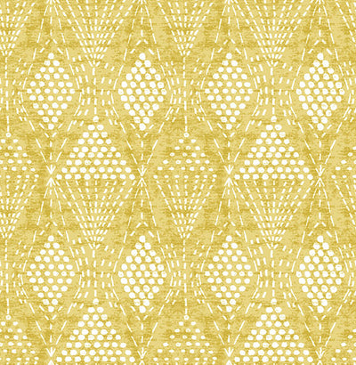 product image for Grady Yellow Dotted Geometric Wallpaper from the Happy Collection by Brewster 39