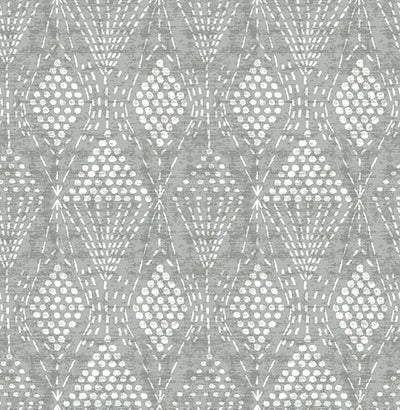 product image for Grady Grey Dotted Geometric Wallpaper from the Happy Collection by Brewster 50