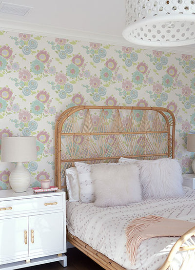 product image for Essie Pastel Painterly Floral Wallpaper from the Happy Collection by Brewster 36