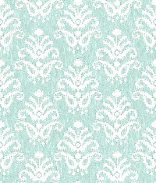 media image for sample keaton aqua medallion wallpaper from the happy collection by brewster 1 26