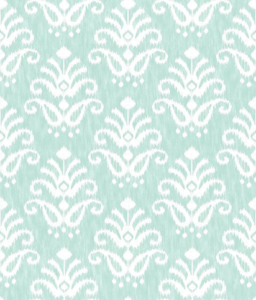 media image for sample keaton aqua medallion wallpaper from the happy collection by brewster 1 26
