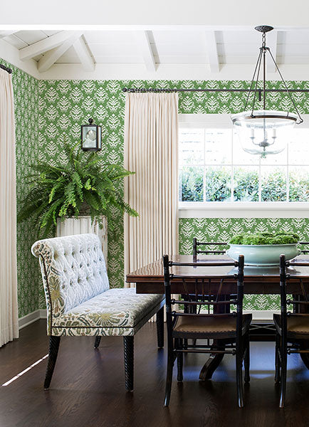 media image for Keaton Green Medallion Wallpaper from the Happy Collection by Brewster 26