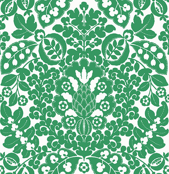 media image for sample marni green fruit damask wallpaper from the happy collection by brewster 1 286