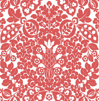 product image for Marni Red Fruit Damask Wallpaper from the Happy Collection by Brewster 53