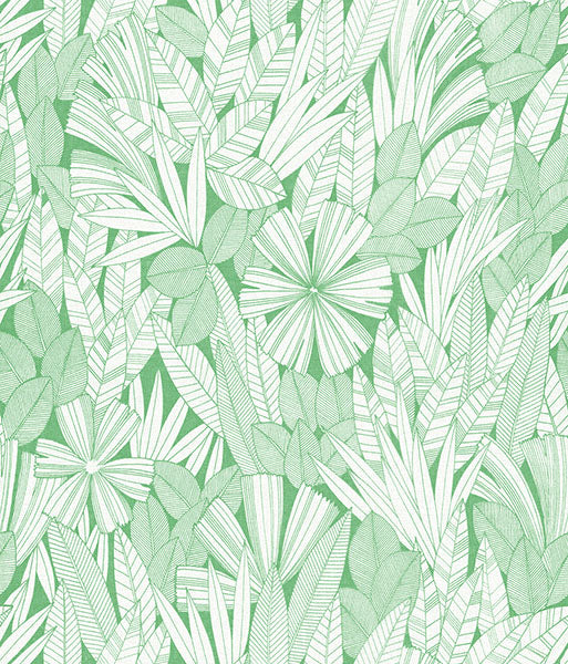 media image for sample bannon green leaves wallpaper from the happy collection by brewster 1 247