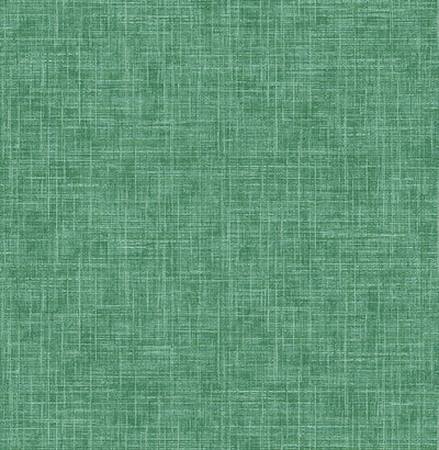 product image for Emerson Green Faux Linen Wallpaper from the Happy Collection by Brewster 6