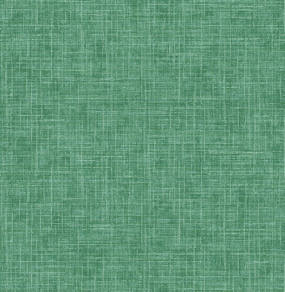 media image for Emerson Green Faux Linen Wallpaper from the Happy Collection by Brewster 246