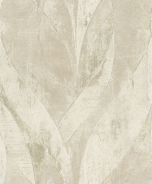 media image for Blake Light Grey Leaf Wallpaper from Concrete Advantage Collection by Brewster 277