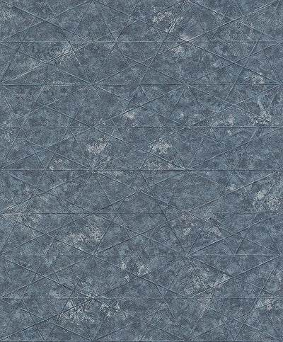 product image of Seth Indigo Triangle Wallpaper from Concrete Advantage Collection by Brewster 545