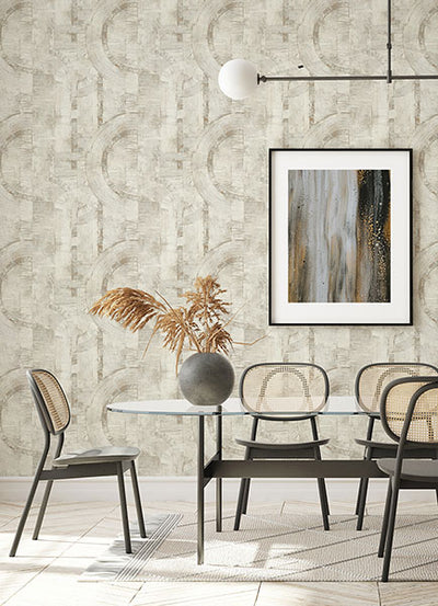 product image for Abe Bone Geo Wallpaper from Concrete Advantage Collection by Brewster 47