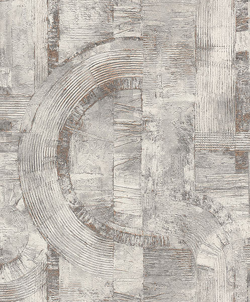 media image for Abe Light Grey Geo Wallpaper from Concrete Advantage Collection by Brewster 242
