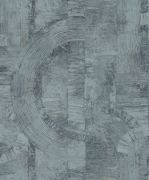 media image for Abe Blue Geo Wallpaper from Concrete Advantage Collection by Brewster 22