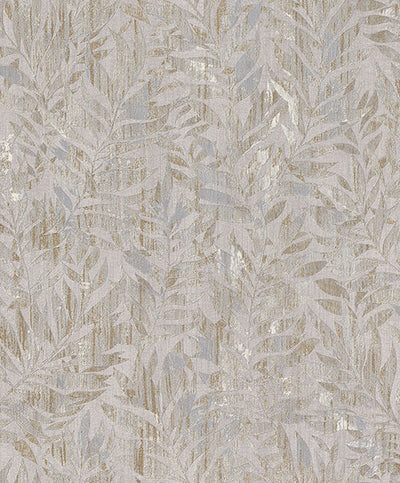 product image for Beck Metallic Leaf Wallpaper from Concrete Advantage Collection by Brewster 33