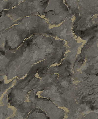 product image of Silenus Charcoal Marbled Wallpaper from Lumina Collection by Brewster 538