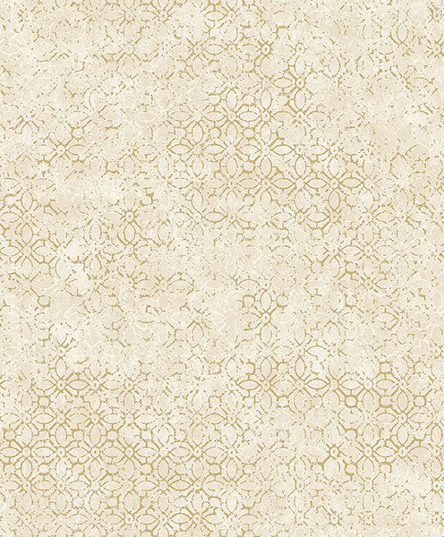 media image for Khauta Champagne Floral Geometric Wallpaper from Lumina Collection by Brewster 27