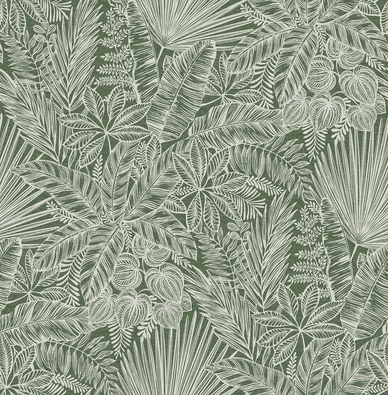 media image for Vita Green Botanical Wallpaper 296