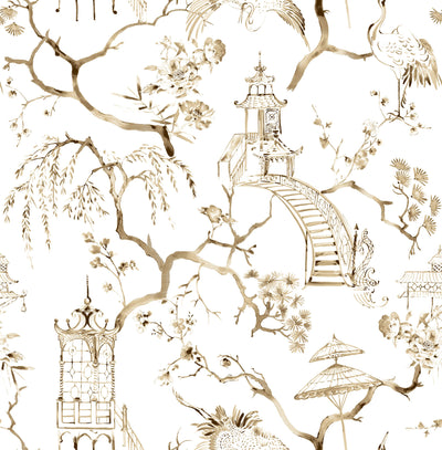 product image of Serena Coffee Chinoiserie Wallpaper 542