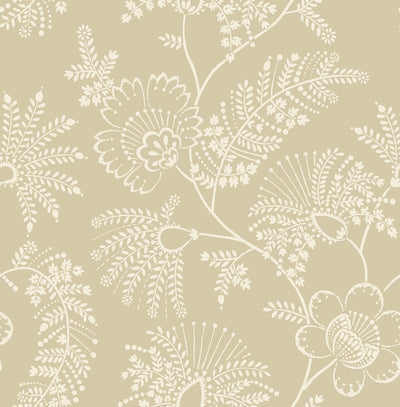 product image of Sample Maeve Butter Jacobean Trail Wallpaper 519