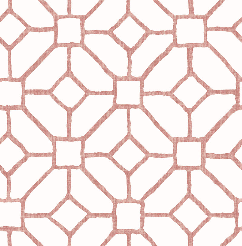 media image for Addis Coral Trellis Wallpaper 282