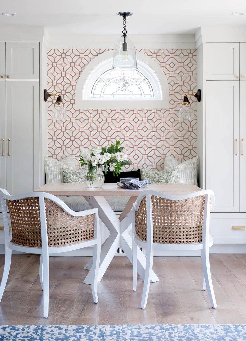 media image for Addis Coral Trellis Wallpaper 296