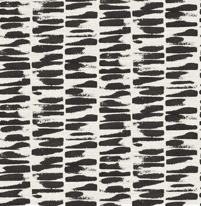 product image of Myrtle Black Abstract Stripe Wallpaper 587