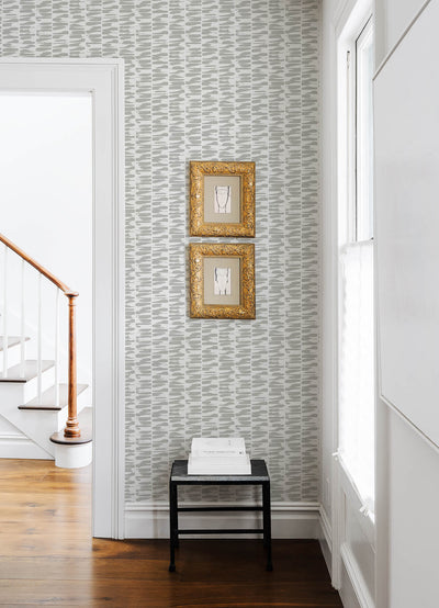 product image for Myrtle Grey Abstract Stripe Wallpaper 5