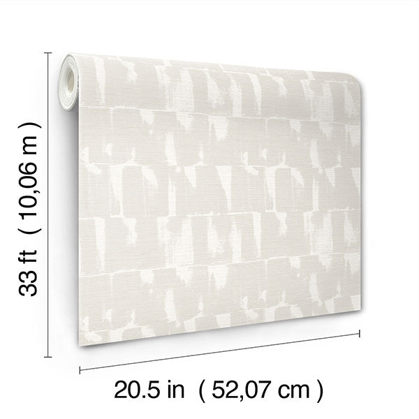 media image for Bancroft Dove Artistic Stripe Wallpaper 286