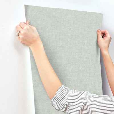 product image for Lawndale Sage Textured Pinstripe Wallpaper 79
