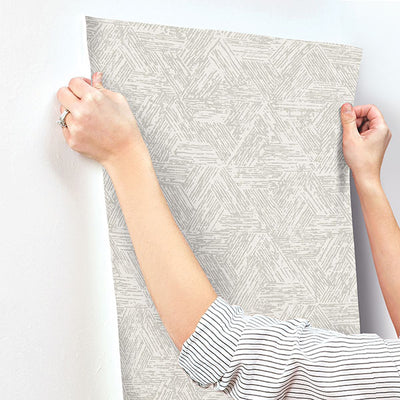 product image for Retreat Grey Quilted Geometric Wallpaper 22