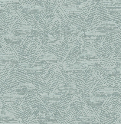 product image of Sample Retreat Denim Quilted Geometric Wallpaper 544