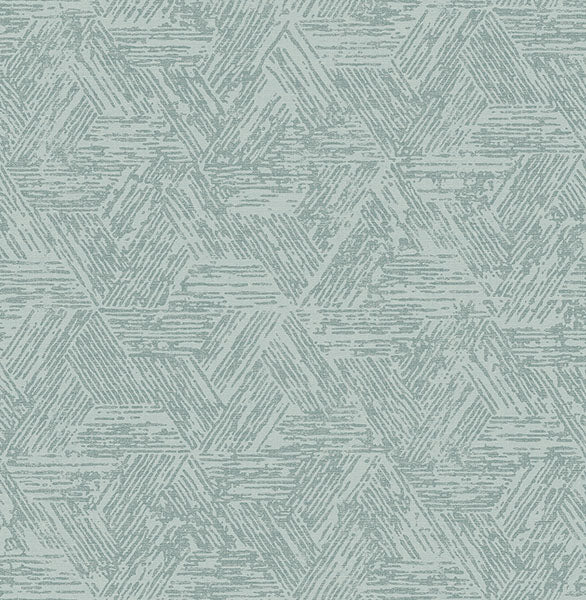 media image for Sample Retreat Denim Quilted Geometric Wallpaper 224