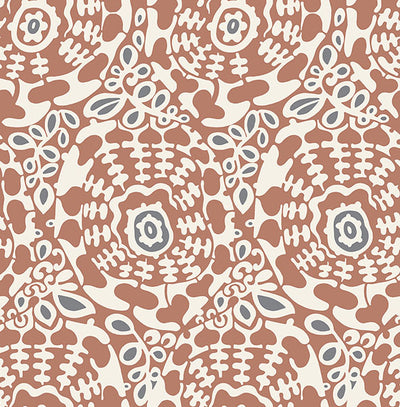 product image of Divine Rust Abstract Medallion Wallpaper 559