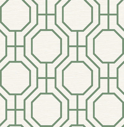 product image for Manor Green Geometric Trellis Wallpaper 6