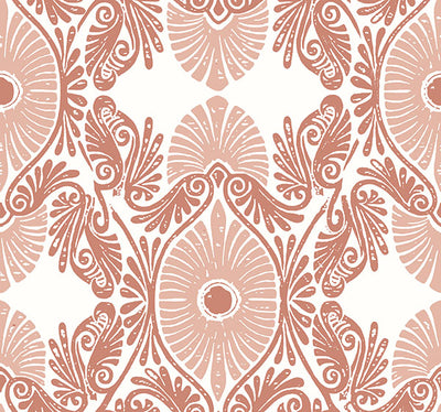 product image of Villa Rasberry Embellished Ogee Wallpaper 537